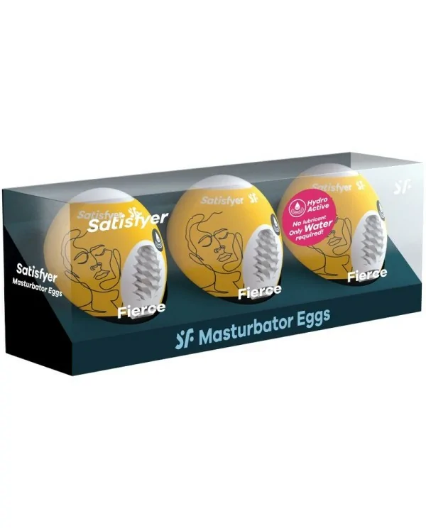 SATISFYER 3 HUEVOS MASTURBADORES FIERCE