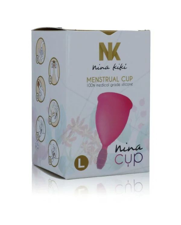 NINA CUP COPA MENSTRUAL TALLA L ROSA