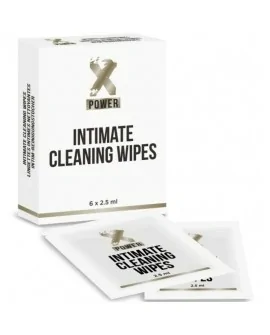 XPOWER INTIMATE CLEANING WIPES TOALLITAS LIMPIEZA INTIMA 6 UNIDADES