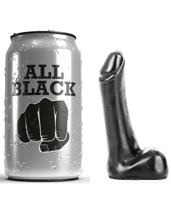 ALL BLACK DILDO 9CM