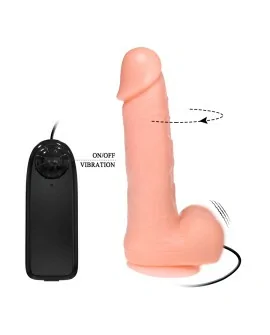 DONG DILDO REALISTICO VIBRACION Y ROTACION 20 CM