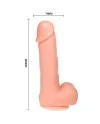 DONG DILDO REALISTICO VIBRACION Y ROTACION 20 CM