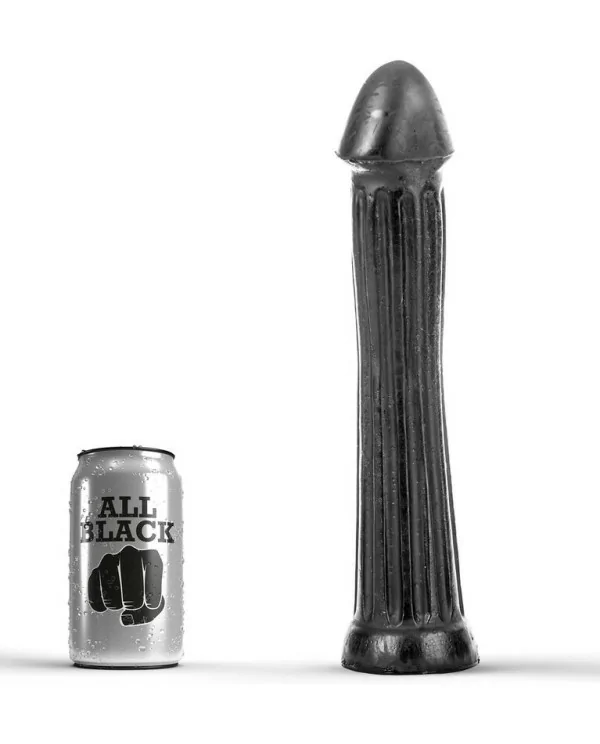 ALL BLACK PLUG DILDO 31CM