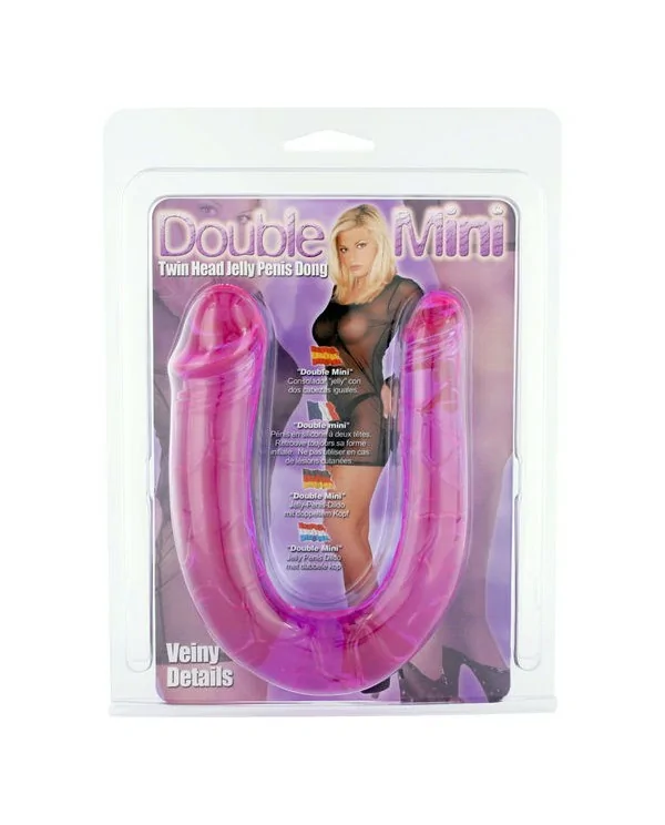 SEVENCREATIONS PENE CON DOS CABEZAS DE GELATINA FLEXIBLE