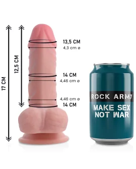 ROCKARMY DUAL DENSITY PANZER DILDO REALISTA 17CM