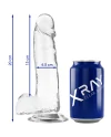 XRAY CLEAR DILDO REALISTA TRANSPARENTE 20CM X 45CM