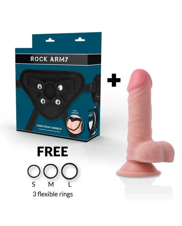 ROCKARMY ARNES DUAL DENSITY PANZER DILDO REALISTA 17CM