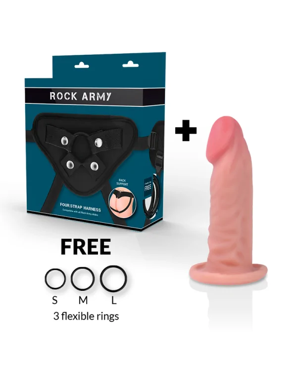 ROCKARMY ARNES DUAL DENSITY TIGER DILDO REALISTA 14CM