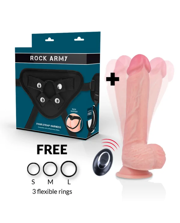 ROCKARMY ARNeS LIQUID SILICONE VIBRADOR CONTROL REMOTO PREMIUM APACHE 22CM