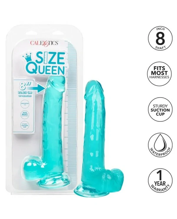 CALEX SIZE QUEEN DILDO AZUL 203 CM