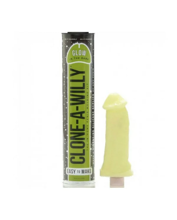 CLONE A WILLY CLONADOR PENE VERDE LUMINISCENTE CON VIBRADOR