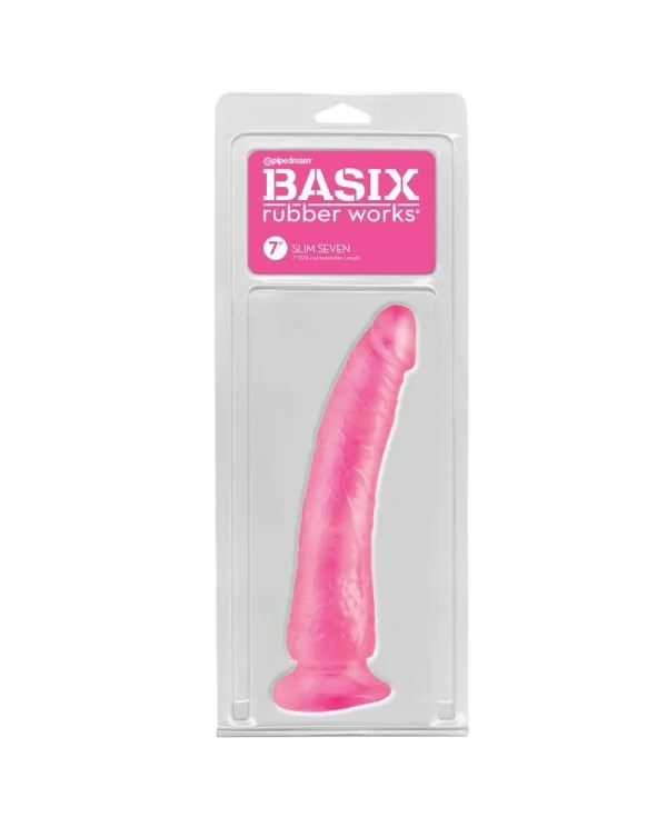 BASIX PENE DE GELATINA SLIM 19 CM ROSA