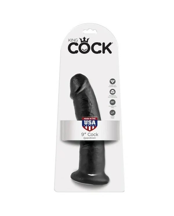 KING COCK 9 PENE NEGRO 229 CM