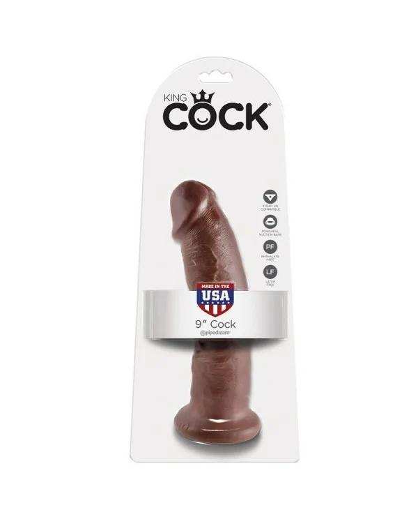 KING COCK 9 PENE MARRON 229 CM