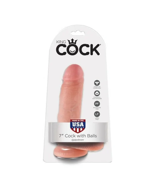 KING COCK 7 PENE REALISTICO NATURAL 178CM