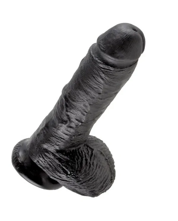 KING COCK 8 PENE REALISTICO NEGRO 203CM