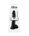 KING COCK 10 PENE REALISTICO NEGRO 265 CM