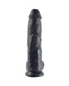 KING COCK 10 PENE REALISTICO NEGRO 265 CM