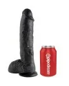 KING COCK 10 PENE REALISTICO NEGRO 265 CM