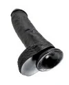 KING COCK 10 PENE REALISTICO NEGRO 265 CM