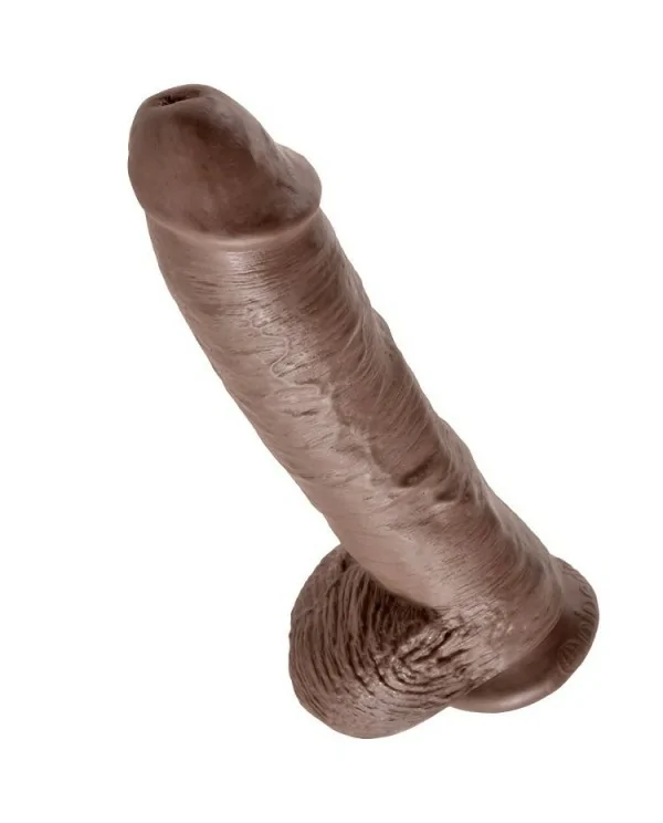 KING COCK 10 PENE REALISTICO MARRON 265 CM