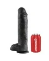 KING COCK 11 PENE REALISTICO NEGRO 28 CM