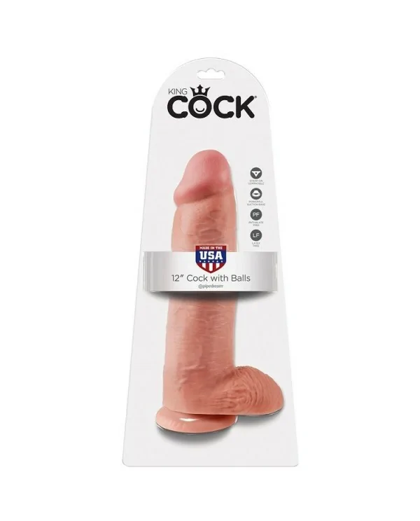 KING COCK 12 PENE REALISTICO NATURAL 3048 CM