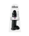 KING COCK 12 PENE REALISTICO NEGRO 3048 CM