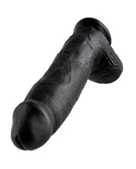 KING COCK 12" PENE REALISTICO NEGRO 30.48 CM