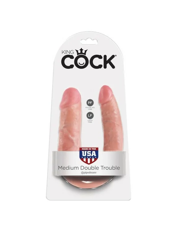 KING COCK DILDO DOBLE PENETRACIoN 139 CM NATURAL