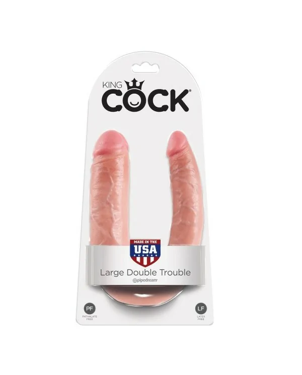 KING COCK DILDO DOBLE PENETRACIoN 178 CM NATURAL