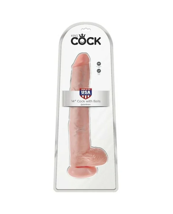 KING COCK PENE CON TESTICULOS 356 CM COLOR NATURAL