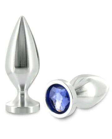 METALHARD ANAL PLUG ALIMINUM COLOR CRISTAL MEDIANO 889CM