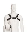 LEATHER BODY BLACK BULL DOG HARNESS