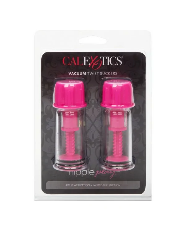 CALEX VACCUM TWIST SUCCIONADORES PEZONES ROSA