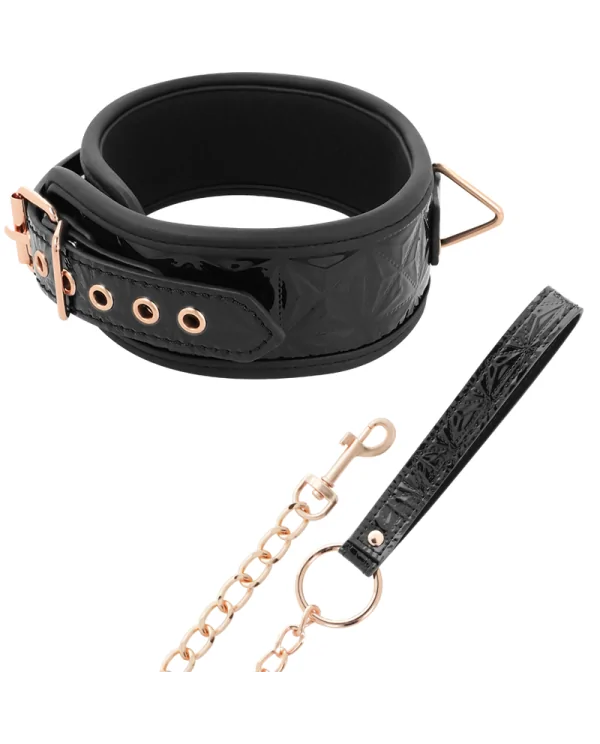 BEGME BLACK EDITION COLLAR CUERO VEGANO CON FORRO DE NOPRENO