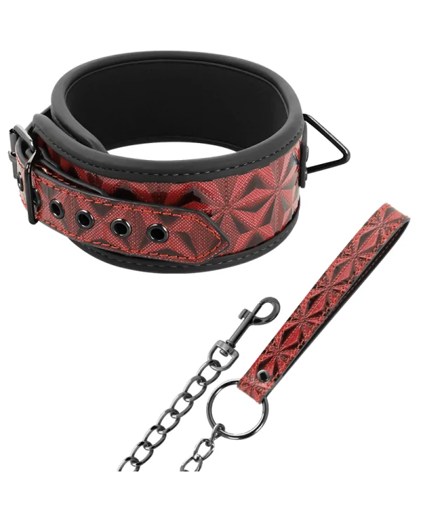 BEGME RED EDITION COLLAR CUERO VEGANO CON FORRO DE NOPRENO