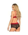 LEG AVENUE SET DOS PIEZAS ROJO Y NEGRO S M