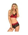 LEG AVENUE SET DOS PIEZAS ROJO Y NEGRO S M