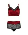 LEG AVENUE SET DOS PIEZAS ROJO Y NEGRO S M