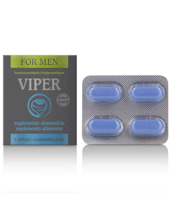 VIPER POTENCIADOR MASCULINO 4 CAPSULAS ES PT en de fr es it nl 