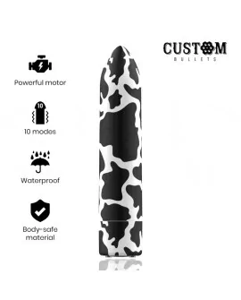 CUSTOM BULLETS BALA RECARGABLE COW 10 INTENSIDADES