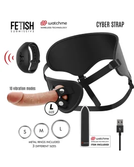 CYBER STRAP ARNES CON DILDO Y BALA CONTROL REMOTO TECNOLOGIA WATCHME L