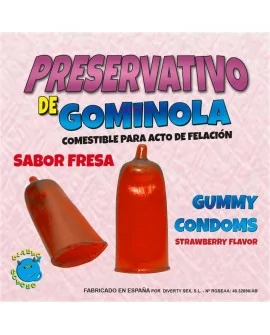 DIABLO PICANTE - PRESERVATIVO DE GOMINOLA FRESA