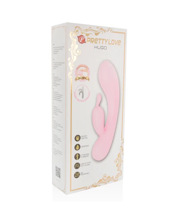 PRETTY LOVE SMART HUGO VIBRADOR RABBIT CON OREJITAS