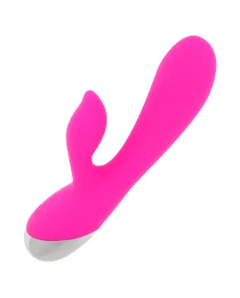 OHMAMA VIBRADOR CON RABBIT 10 MODOS DE VIBRACIÓN 19 CM