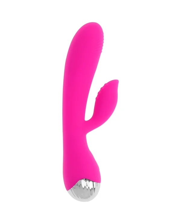 OHMAMA VIBRADOR RECARGABLE CON RABBIT 10 MODOS DE VIBRACIoN 19 CM