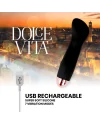 DOLCE VITA VIBRADOR RECARGABLE ONE NEGRO 7 VELOCIDADES