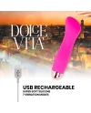 DOLCE VITA VIBRADOR RECARGABLE ONE ROSA 7 VELOCIDADES