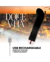 DOLCE VITA VIBRADOR RECARGABLE TWO NEGRO 7 VELOCIDADES